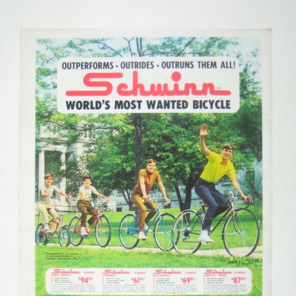 Schwinn 1970 Worlds Most Wanted Bicycle Vintage Print Advertisement Cycling - Picture 2 of 2